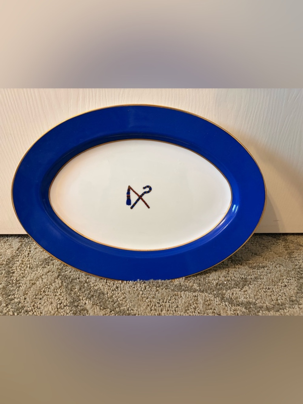 Oval ceramic dish